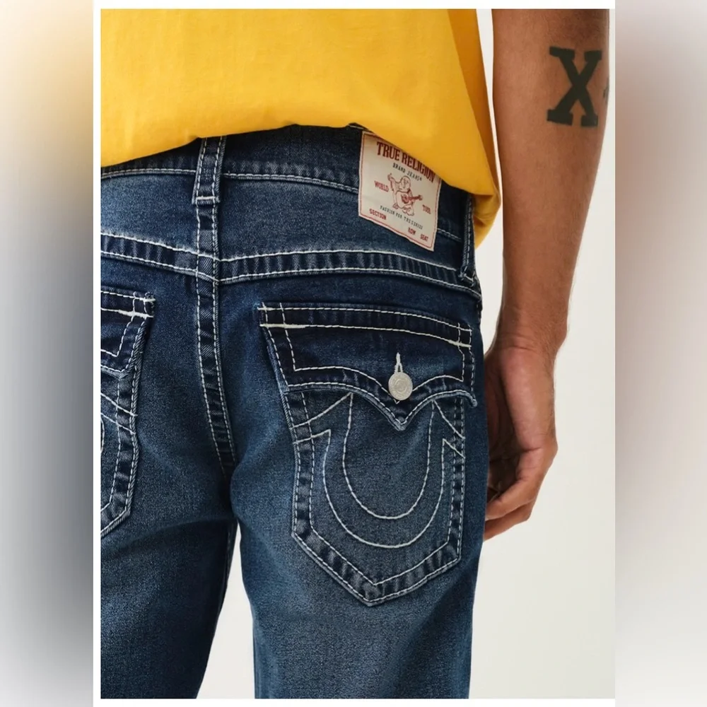 NWT TRUE RELIGION Geno Relaxed Slim Jean’s Men’s Size 34/32 Retail $199